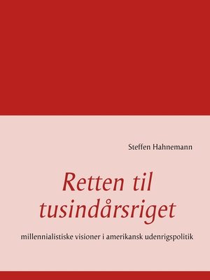 cover image of Retten til tusindårsriget